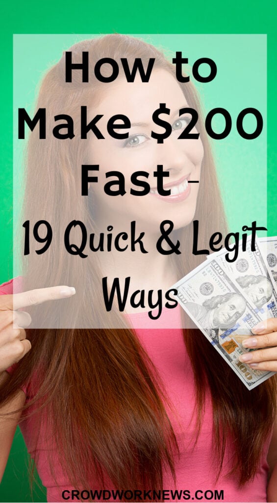 how to make $200 fast